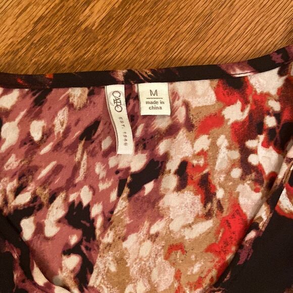 Cato silky shirt shoulderless long sleeved gathers at the wrist size M - Picture 3 of 8